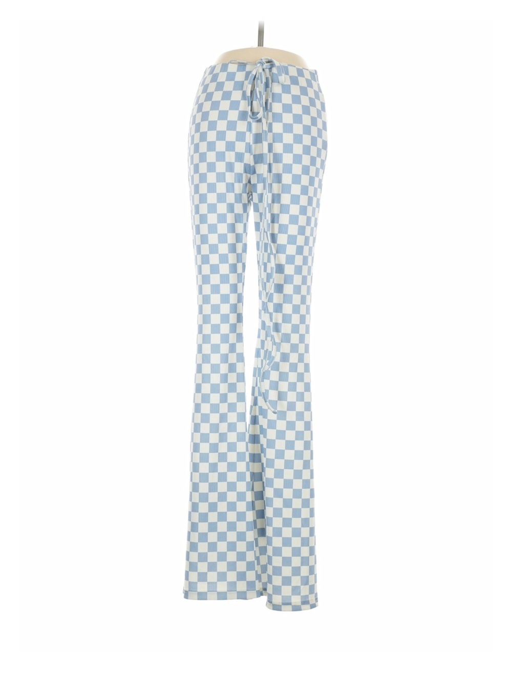 REVOLVE Wide-Leg Knit Pants in Blue and White
